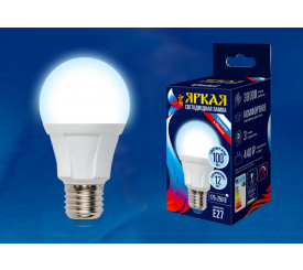 Лампа светодиодная LED-A60 10W/NW/E27/FR PLP01WH картон Яркая - фото 1 - id-p46277607