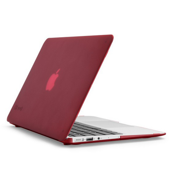 Чехол, Speck, SPK-A2200, SeeThru, MacBook Air with Dual Mic 11", Красный