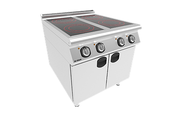 Плита 2  с керамическим покрытием Электрическая со шкафом Inoksan