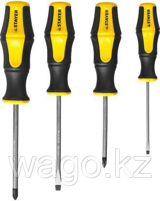 НАБОР ИНСТРУМЕНТОВ ОТВЕРТКИ STAYER 25055-H4_Z02, MASTER HERCULES, CR-V, ЭРГОНОМИЧНАЯ ДВУХКОМПОНЕНТНАЯ РУКОЯТКА, фото 2