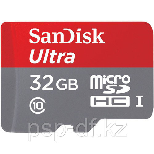 Карта памяти SanDisk Ultra microSDHC UHS-I 32Gb 80MB/s + SD adapter - фото 1 - id-p49331024