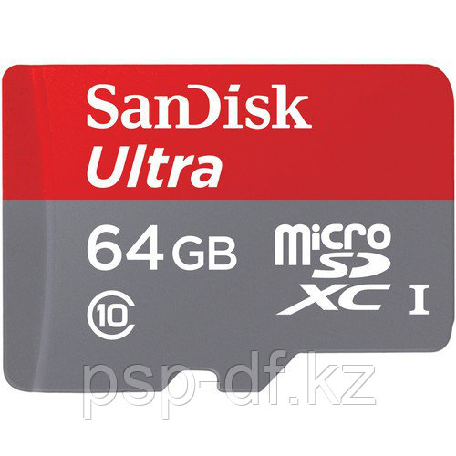 Карта памяти SanDisk Ultra microSDXC UHS-I 64Gb 80MB/s + SD adapter
