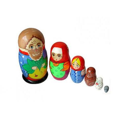 Русские народные игрушки - Матрешка "Репка" 6 персонажей - фото 1 - id-p49330438