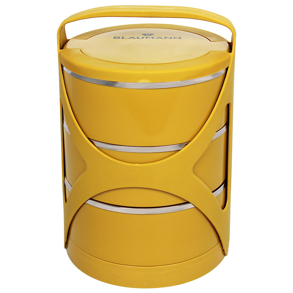 Blaumann Lunchbox Трехуровневый 0,6л Lunchbox с ручкой (3пр.)