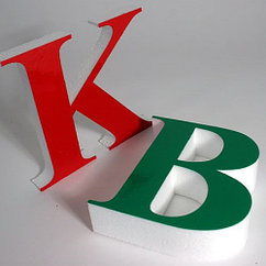 Объемные буквы из пенопласта