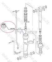 0937409 Гайка штока гидроцилиндра рукояти HITACHI ZX230LC; ZX240H; ZX250