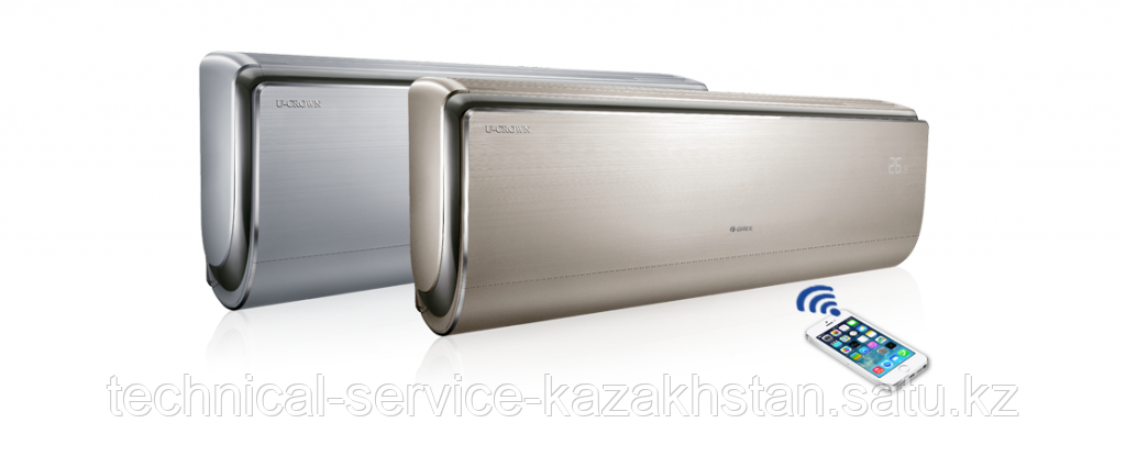 Кондиционер настенный Gree-18: U-Crown R410A GWH18UC-K3DNA4F (Шампань) (без инсталляции)