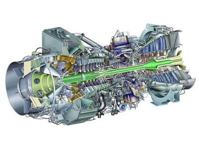 Газовая турбина Rolls-Royce Olympus, газотурбинный двигатель Rolls-Royce Olympus, фото 1