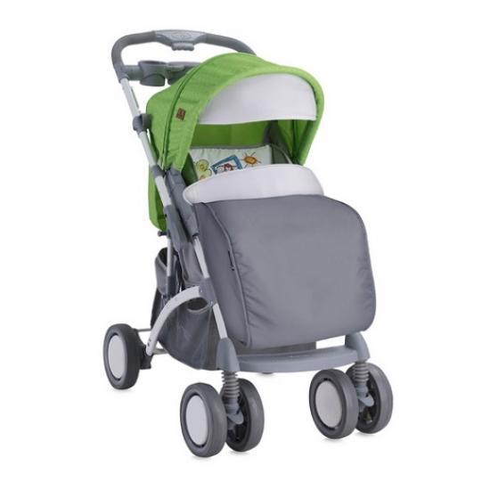 Коляска BERTONI APOLLO + сумка для мамы Зелено-серый/Green&Grey CAR 1714