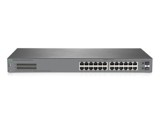 HPE J9980A Коммутатор 1820 24G Switch; 24 порта RJ-45 10/100/1000; 2 порта SFP 100/1000