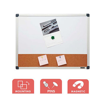 Доска комбо (магнитно-маркерная/пробковая) Comix BM4560L