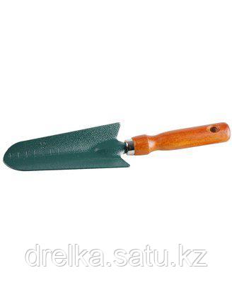 Совок посадочный GRINDA 8-421213_z01, посадочный, из углеродистой стали с деревянной ручкой, 290 мм , фото 2