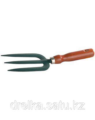 Вилка посадочная GRINDA 8-421219_z01, из углеродистой стали с деревянной ручкой, 275 мм , фото 2