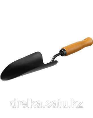 Совок посадочный GRINDA 421512, PROLine, с деревянной ручкой , фото 2
