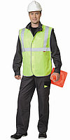 Жилет сигнальный универсальный "Габарит-В" с 3 СОП (тк.Оксфорд) лимон