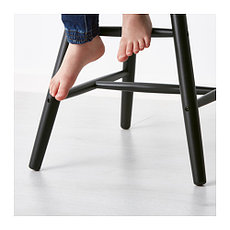 Стул детский АГАМ черный ИКЕА, IKEA, фото 3