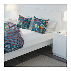 Пододеяльник и 2 наволочки РОЗЕНРИПС 200х200 синий с рисунком ИКЕА, IKEA, фото 3