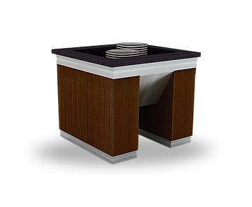 Стойка для нейтральных блюд Inoksan