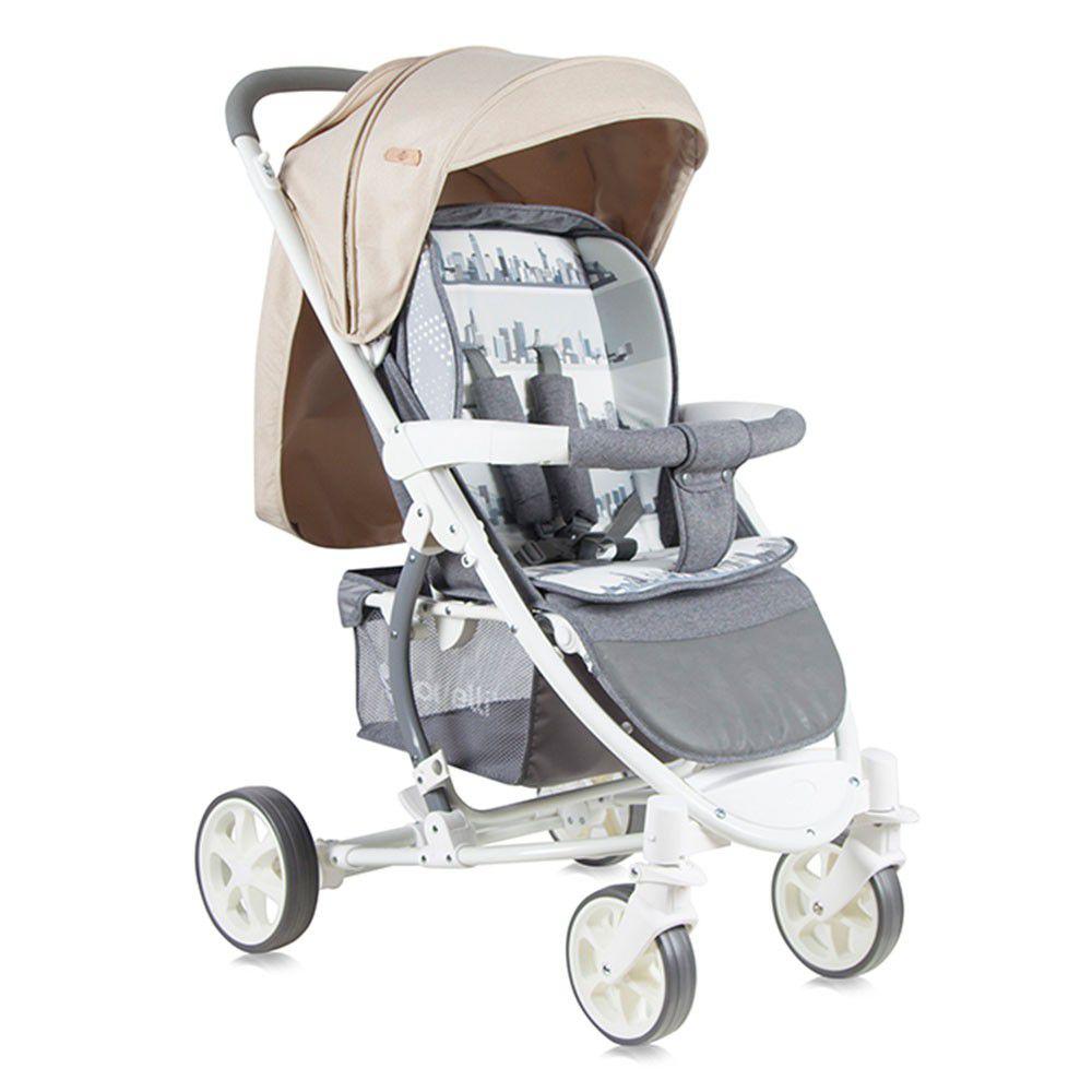 Коляска LORELLI S-300 + накидка на ножки Серо-бежевый/Grey&Beige CITIES 1747