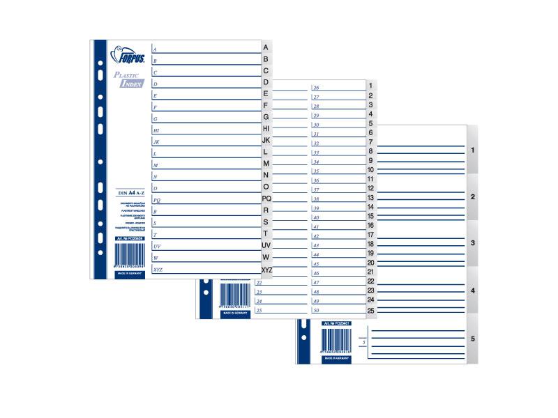 Разделители документов Forpus РР А4, 1-6, серый - фото 1 - id-p35674337