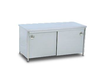 Столик для обслуживания/ С полкой посередине/ Со шкафом Inoksan