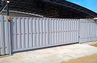 Ворота-откатные-евроштакет