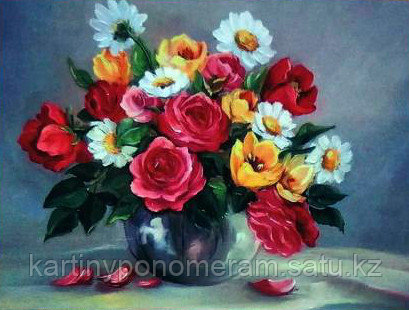 Картина стразами на подрамнике (30х40 см) YC004