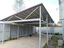 Изготовление металлического навеса