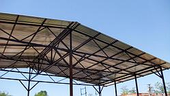 Навес с металлошифера