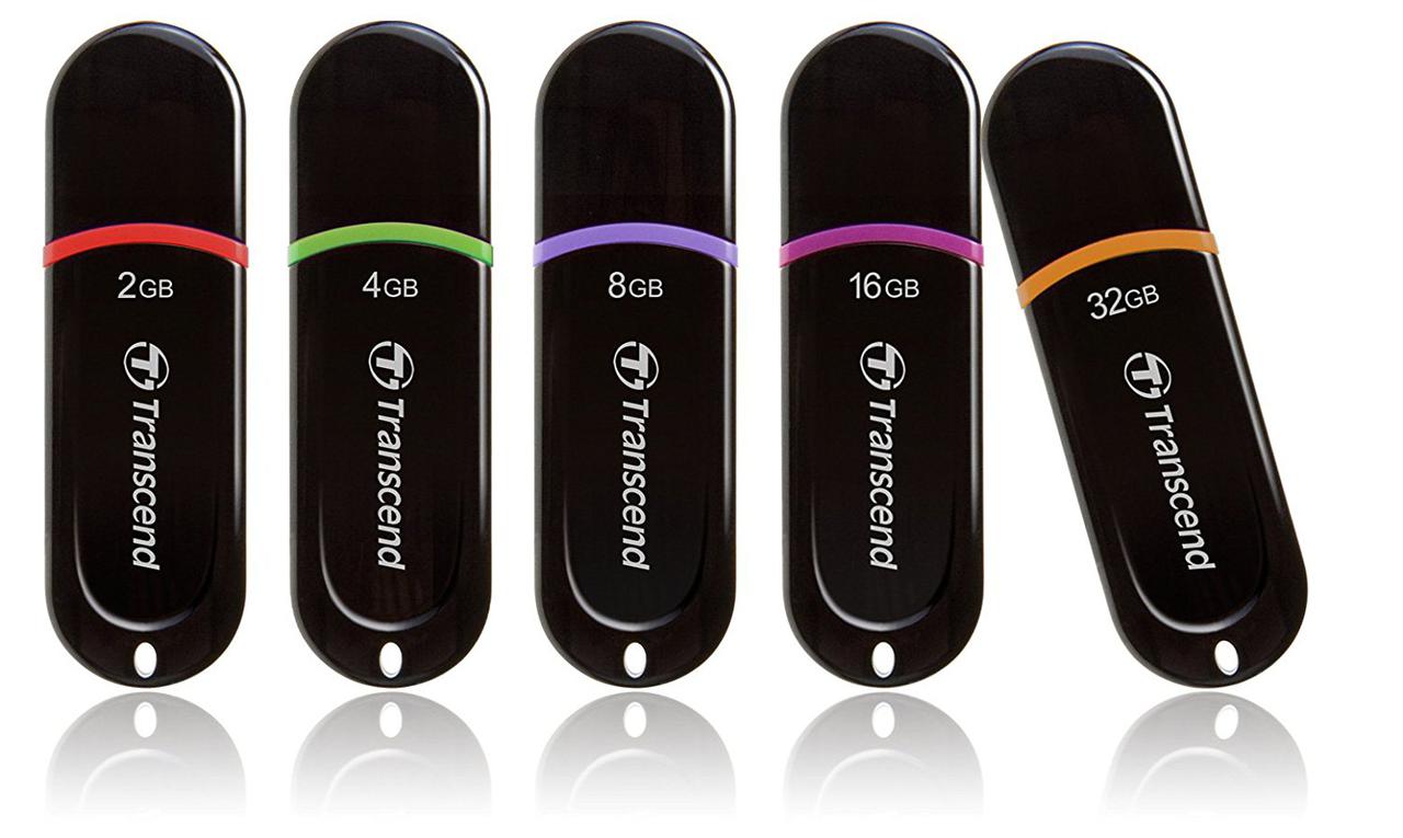 Флешка  Transcend 2 4 8 16 32 Gb USB flash