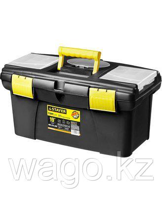 ЯЩИК ДЛЯ ИНСТРУМЕНТОВ STAYER 38105-16_Z03, STANDARD, ПЛАСТИКОВЫЙ С ОРГАНАЙЗЕРАМИ, 490 Х 275 Х 240 ММ, 19 ДЮЙМО, фото 2