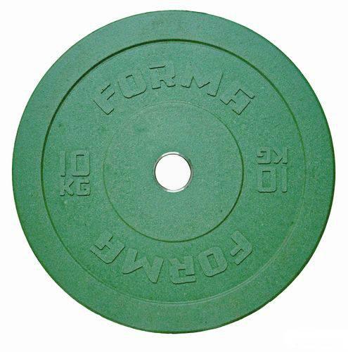 Диск бамперный Forma 10 кг зеленый - фото 1 - id-p42752656
