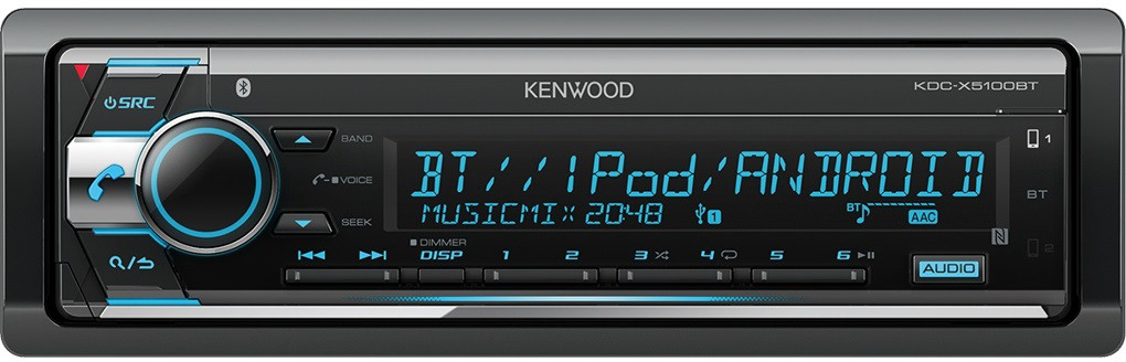 Автомагнитола Kenwood KDC-X5100BT - фото 1 - id-p49498649