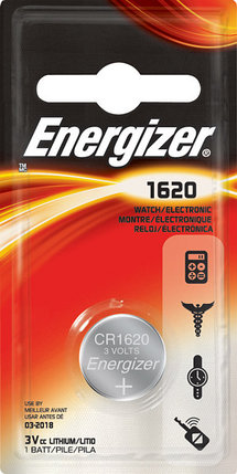 Элемент питания Energizer CR1620 -1 штука в блистере, фото 2