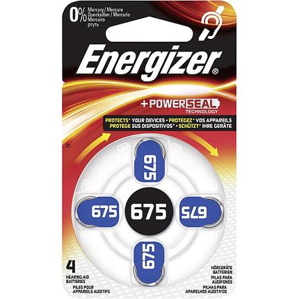 Элемент питания Energizer Zinc Air 675 -4 штуки в упаковке, фото 2