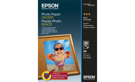 Фотобумага A4 Epson C13S042538 20 Л. 200 Г/М2 Glossy, фото 2