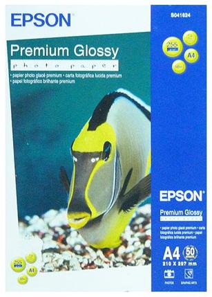 Фотобумага A4 Epson C13S041624 50 Л. 255 Г/М2 Premium Glossy, фото 2