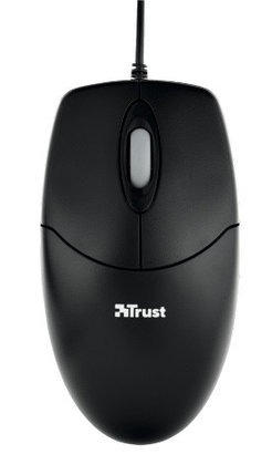 Мышь проводная Trust Optical черный, фото 2