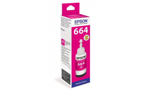 Чернила Epson C13T66434A L100/110/120/1300/132/200/210/222/300/312/350/355/362/366/456/550/555/566 пурпурный, фото 2