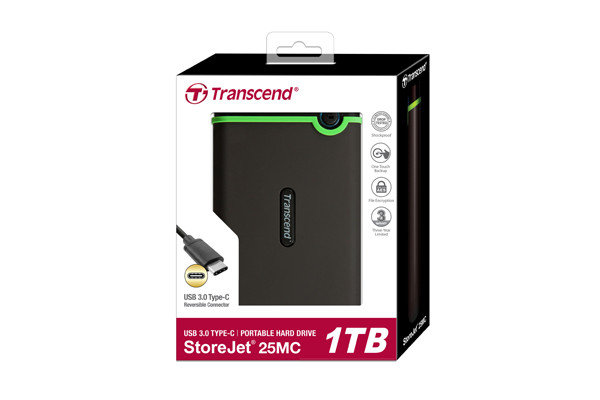 Внешний жесткий диск 2,5 1TB Transcend TS1TSJ25MC Type C, фото 2