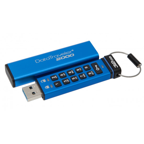 Kingston DT2000/32GB Keypad USB 3.0 DT2000, 256bit AES Hardware Encrypted