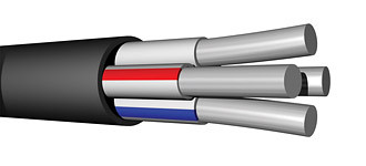 Силовой кабель АВВГп 3х 2,5 (300) ГОСТ