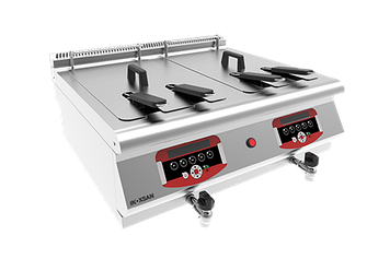 Цифровая фритюрница электрическая  12 л + 12 л Inoksan