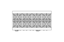 Плита 2 ДУХОВКИ + 8 КОНФОРОК ГАЗ Inoksan