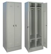 Шкаф металлический для одежды двухсекционный - фото 4 - id-p3270951