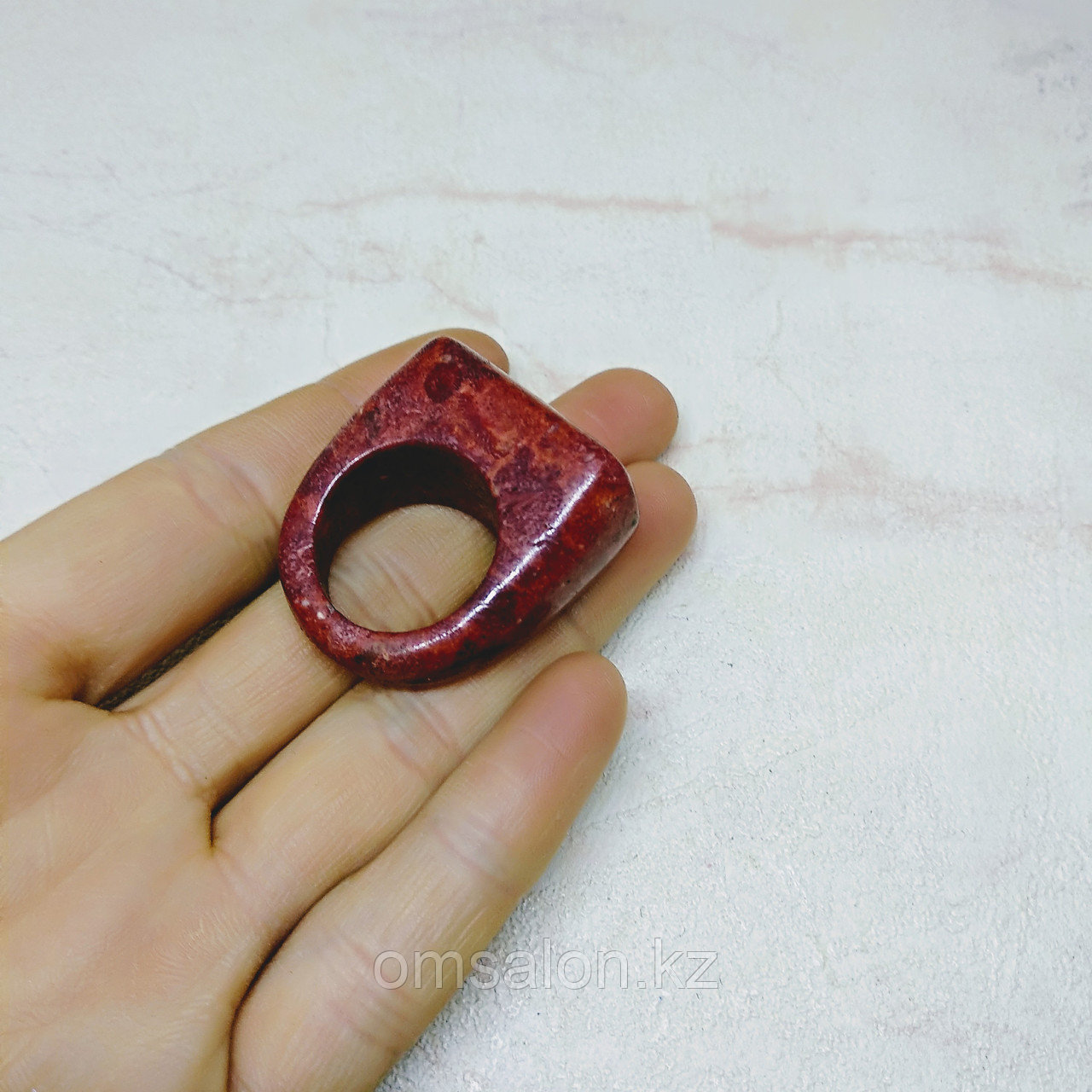 Перстень из красной яшмы - фото 3 - id-p49522192