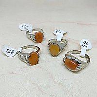 Кольцо с натуральным сердоликом