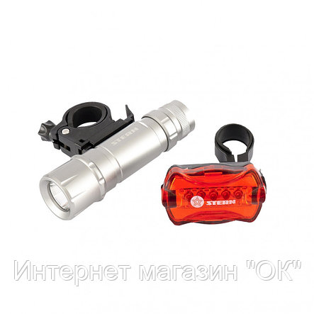 Набор велосипедный: передний 1 Вт Led, 160Lm, задний 5 red Led Stern, фото 2