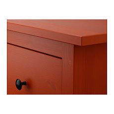 Комод с 2 ящиками ХЕМНЭС красно-коричневый ИКЕА, IKEA, фото 3
