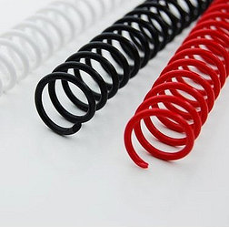 Пластиковые спирали для переплета Coil51L (12 мм/105) белые (100 шт в пач)